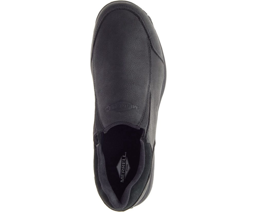 Zapatos De Seguridad Hombre - Merrell Sutton Moc Ac+ Pro - Negras - HJNU-12957